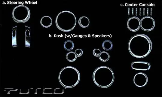 Mini Cooper Putco Interior Chrome Accessory Kit - 405054 No Minimum Order