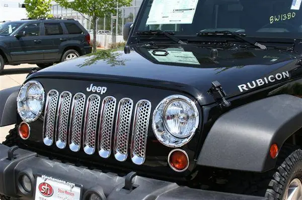 Low Price Jeep Wrangler Putco Chrome Trim Grille Covers - 400523