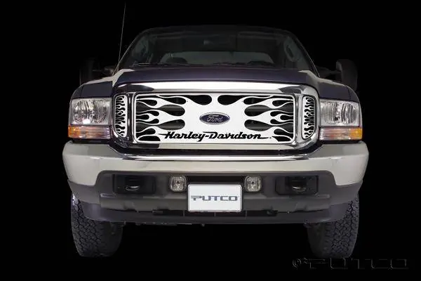 Ford F350 Superduty Putco Flaming Inferno Grille Insert - 53305 Fan Favorite