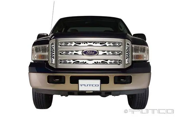 Ford F350 Superduty Putco Flaming Inferno Stainless Steel Grille - 89155 Get Yours