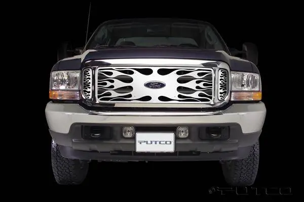 Ford F250 Superduty Putco Flaming Inferno Stainless Steel Grille - 89105 Flash Sale