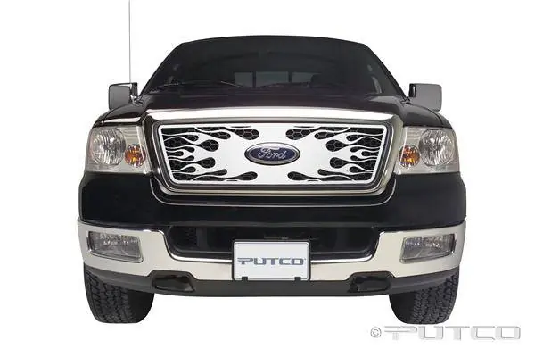 Top Rated Ford F150 Putco Flaming Inferno Stainless Steel Grille - 89142