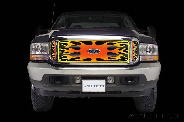 Ford F250 Superduty Putco Flaming Inferno Stainless Steel Grille - 4 Color - 89305 Reduced Price