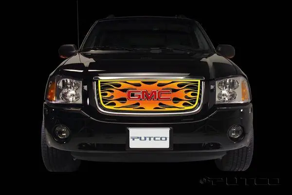GMC Envoy Putco Flaming Inferno Stainless Steel Grille - 4 Color - 89336 Buy Online