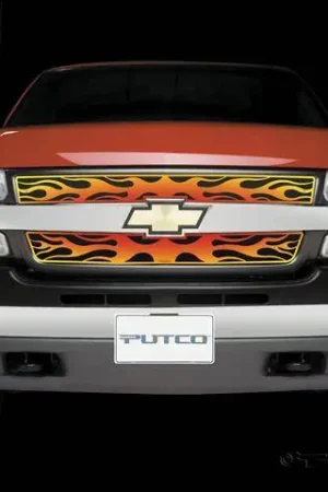 Chevrolet Silverado Putco Flaming Inferno Stainless Steel Grille - 4 Color - 89307 Express Delivery