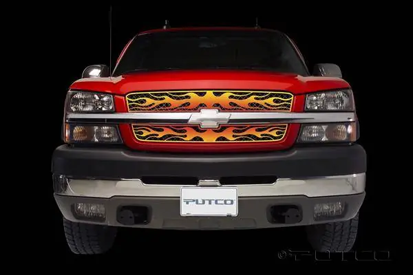 Buy Today Chevrolet Silverado Putco Flaming Inferno Stainless Steel Grille - 4 Color - 89337