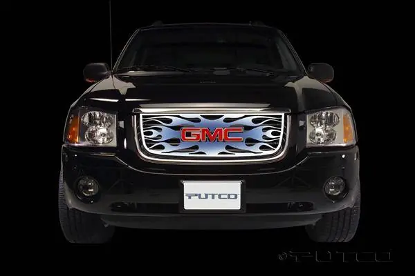 Original GMC Envoy Putco Flaming Inferno Stainless Steel Grille - Blue - 89436