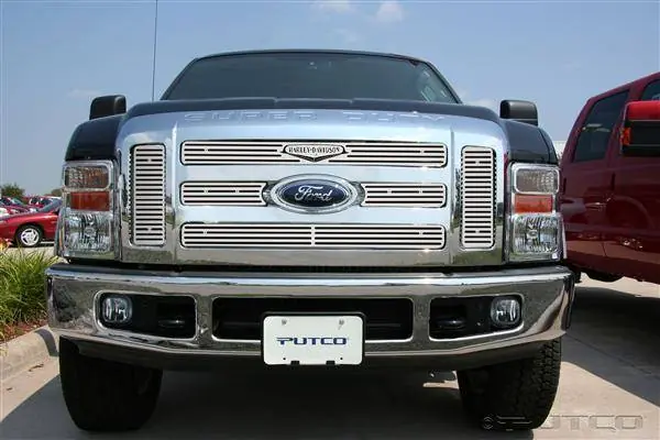 Top Pick Ford F250 Superduty Putco Liquid Grille Insert with Classic Logo - 94297