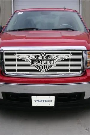Fan Favorite GMC Sierra Putco Liquid Grille Insert with Wings Logo - 94190