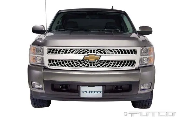 Popular Chevrolet Silverado Putco Liquid Spider Web Grille - 303189