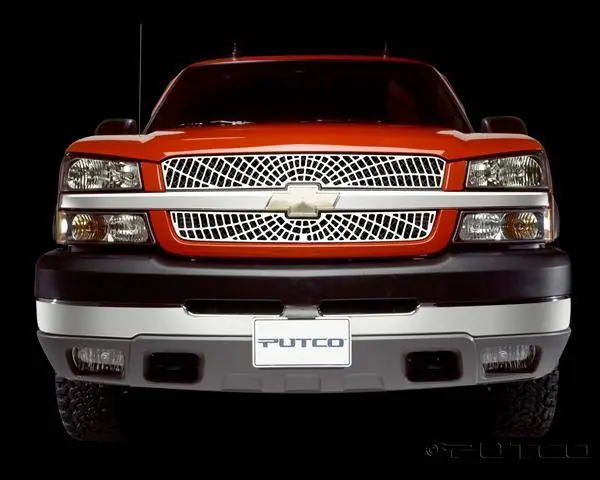 Chevrolet Silverado Putco Liquid Spider Web Grille - 303137 Limited Offer