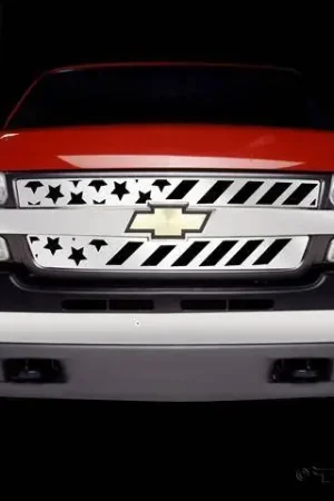 Chevrolet Silverado Putco Patriot Stainless Steel Grille - 86107 Crafted