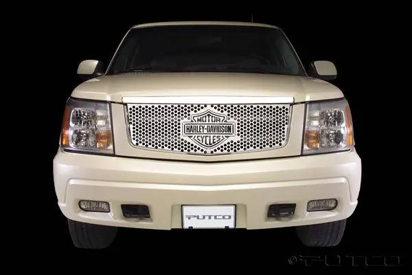 Cadillac Escalade Putco Punch Grille Insert with Bar & Shield - 52115 Worldwide Shipping