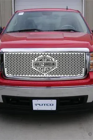 Direct From Manufacturer GMC Sierra Putco Punch Grille Insert with Bar & Shield - 52190