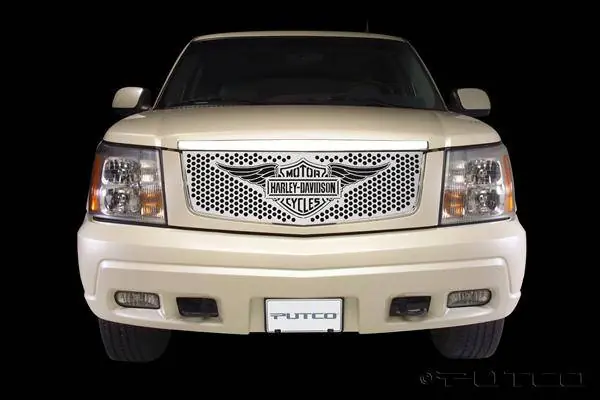 Cadillac Escalade Putco Punch Grille Insert with Wings Logo - 56115 Price Cut