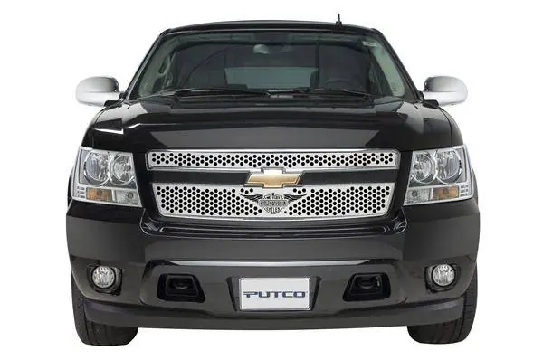 Fan Favorite Chevrolet Avalanche Putco Punch Grille Insert with Wings Logo - 56158