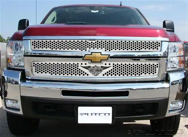 Budget Chevrolet Silverado Putco Punch Grille Insert with Wings Logo - 56195