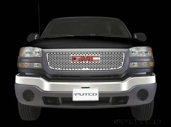 Top Rated GMC Sierra Putco Punch Stainless Steel Grille - 84138