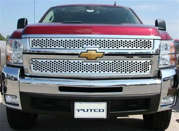 Chevrolet Silverado Putco Punch Stainless Steel Grille - 84195 Premium