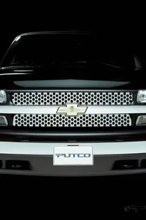 Chevrolet Silverado Putco Punch Stainless Steel Grille - 84108 Free Returns