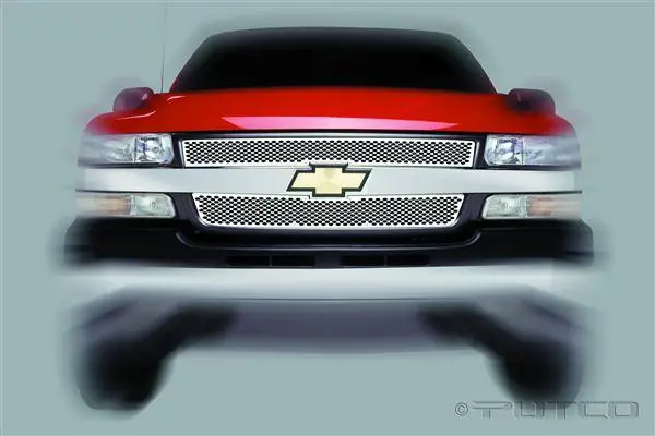 Chevrolet Silverado Putco Racer Stainless Steel Grille - 82107 In Demand