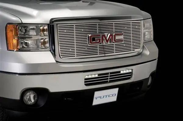 Discount GMC Sierra Putco Radiator Grille Inserts - 280516RL