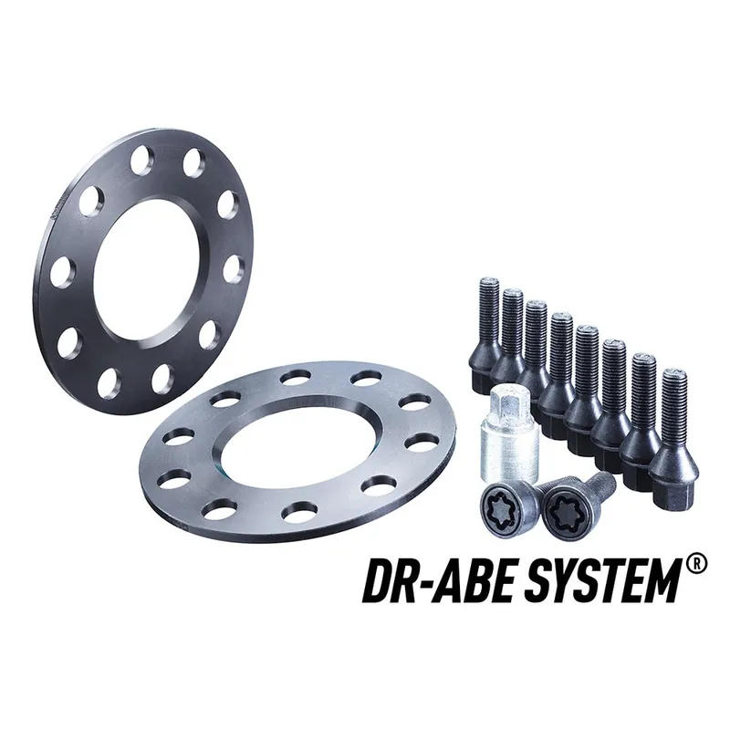 H&R TRAK+ Wheel Spacers Pair 5mm Black 5x112 57.1mm CB Premium