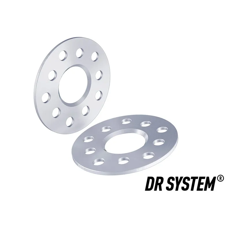 Worldwide Shipping H&R TRAK+ Wheel Spacers Pair 5mm Silver 5x108 65mm CB