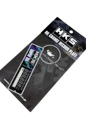 Shop Now Genuine HKS Oil Change Record Plate
