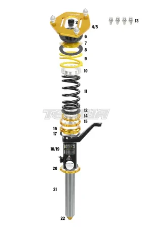 Yellow Speed Racing YSR Premium Competition Inverted Front Coilovers H Original