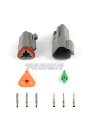 Haltech Plug and Pins Only - Matching Set of Deutsch DT-3 Connectors ( Final Sale