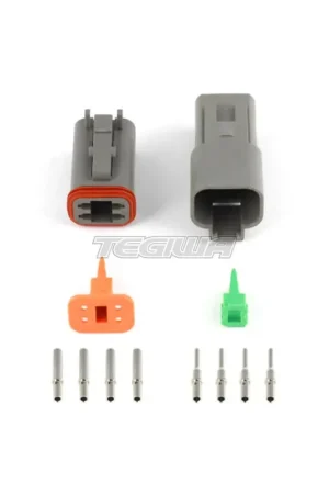 New Release Haltech Plug and Pins Only - Matching Set of Deutsch DT-4 Connectors (