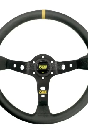 OMP Corsica Steering Wheel Black Smooth Leather 350mm Price Drop