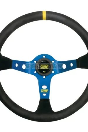 OMP Corsica Dished Steering Wheel Black Suede 3 Spoke 350mm Final Sale