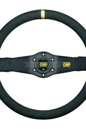 Cheap OMP Rally Steering Wheel Black Suede 350mm 2 Spoke