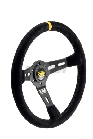 OMP RS Steering Wheel & Black Yellow 350mm Free Delivery