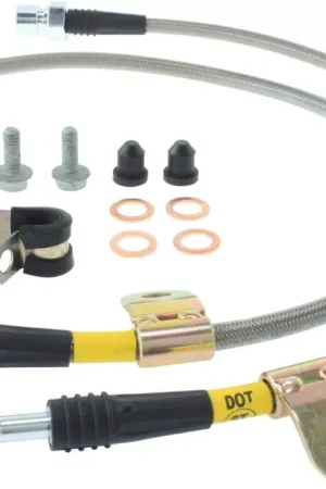 Last Chance StopTech Stainless Steel Braided Brake Line Kit; Front