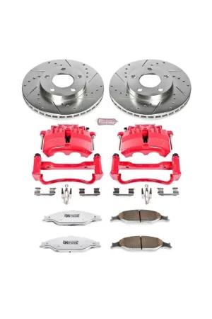 New Arrival Power Stop 03-04 Ford Mustang Front Z26 Street Warrior Brake Kit w/Cal — PMD Premier Motoring Development