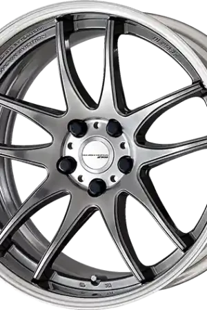 Work Cr 2P 5x100 19x10.5 +22 GT Silver Same Day Shipping