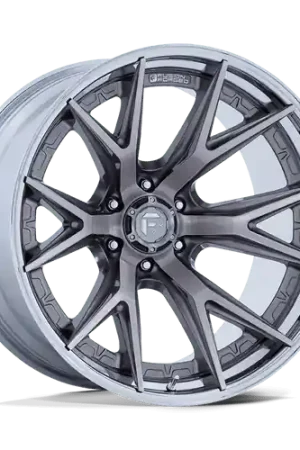 Fuel 1PC FC402 CATALYST 6X135 20x10 -18 PLATINUM WITH CHROME LIP Cheap