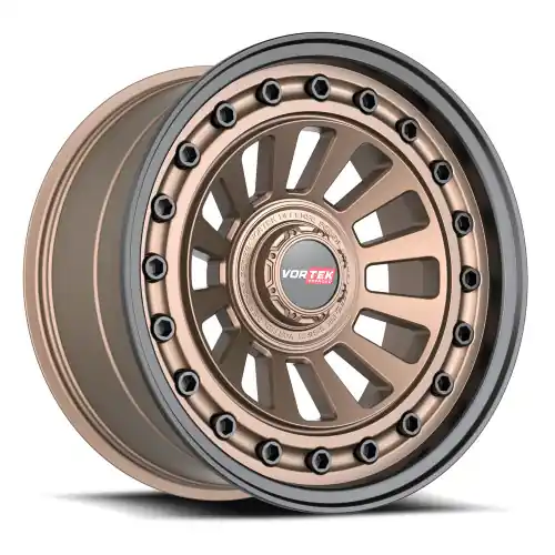Last Chance Vortek VRD-702 6x120/6x139.7 20x9.5 +12 Matte Bronze With Black Bolts & Lip