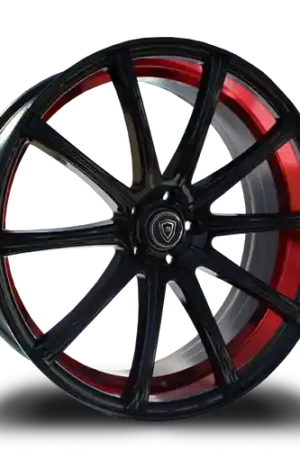 Premium WHITE DIAMOND W3195 5x114.3/5x120 20x8.5+35 RED LIP / BLACK