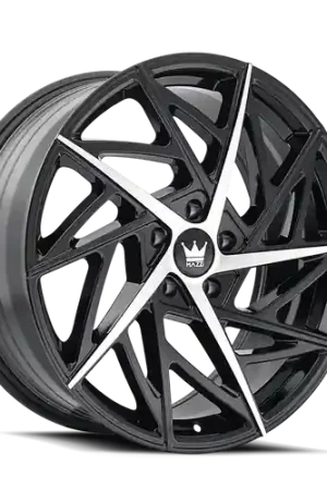 Mazzi Freestyle 377 5x112 20x8.5+35 Gloss Black/Machined Exclusive