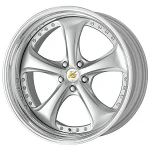 Hot Deal Work Wheels VS-KF 5x112 19x10.5+22 Light Grey Silver L Disk STEP RIM