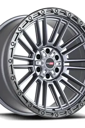 Vortek VRT-604 5x127/5x139.7 18x9 -12 Matte Titanium With Black Bead Ring Price Drop