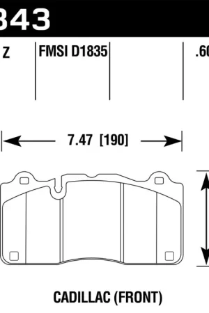 Factory Price Hawk 2016 Cadillac CTS DTC-60 Race Front Brake Pads — PMD Premier Motoring Development