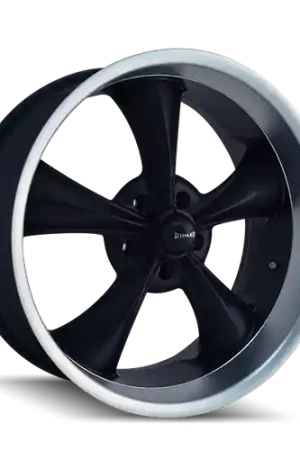 Popular Ridler Type 695 5x115 22x10.5+18 Matte Black/Machined Lip