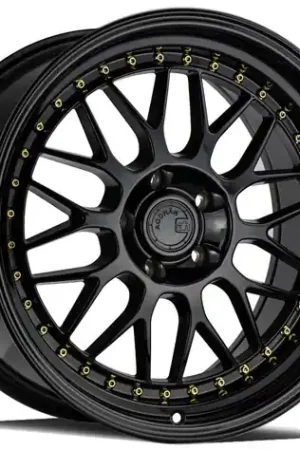 Bargain Aodhan AH02 5x120 19x8.5 +35 Gloss Black ( Gold Rivet)