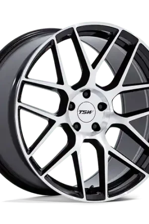 TSW TW002 LASARTHE 5X112 20x9 +20 GLOSS BLACK MACHINED Limited Edition