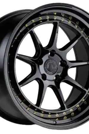 Save Now Aodhan DS-X 5x100 18x8.5 +35 Gloss Black W /Gold Rivets